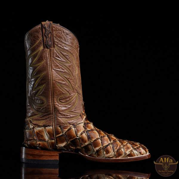 Genuine Honey Pirarucu - Square Toe (Made In USA) - Image 3
