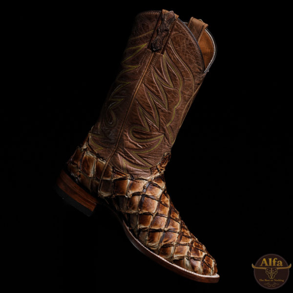 Genuine Honey Pirarucu - Square Toe (Made In USA)