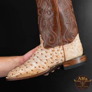 Genuine Rio Orix Full Quill Ostrich - Square Toe (Made In USA)