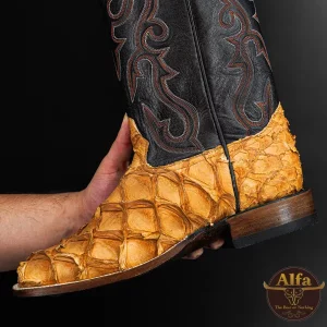 Genuine Honey Pirarucu - Square Toe (Made In USA)