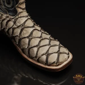 Genuine Mink Pirarucu - Square Toe (Made In USA)