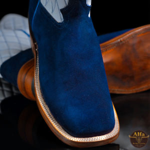Genuine Navy Stovetop Roughout - Square Toe (Made In USA)