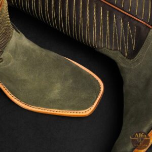 Genuine Olive Roughout - Cutter Toe (Made In USA)