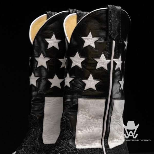 Genuine Black Stingray - Square Toe (Made In USA) - Image 3