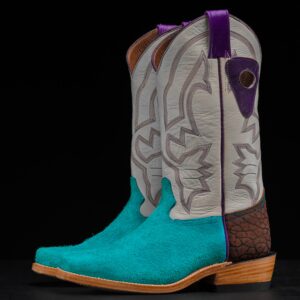 Genuine Turquoise Roughout - Cutter Toe (Made In USA)