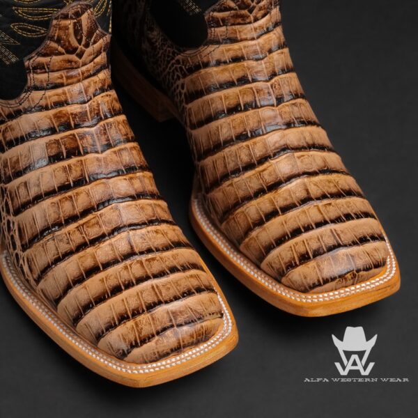 Men’s Handmade Orix Caiman Belly – Square Toe - Image 2