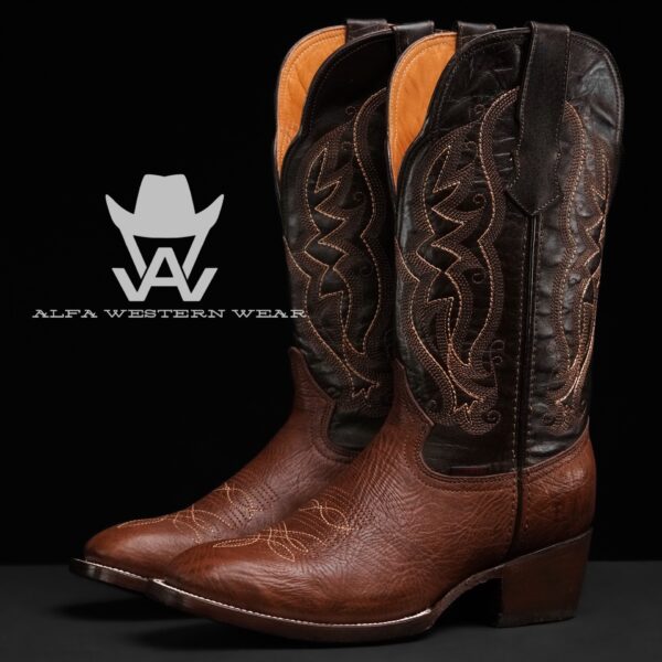 Men’s Handmade Brown Buffalo – French Toe