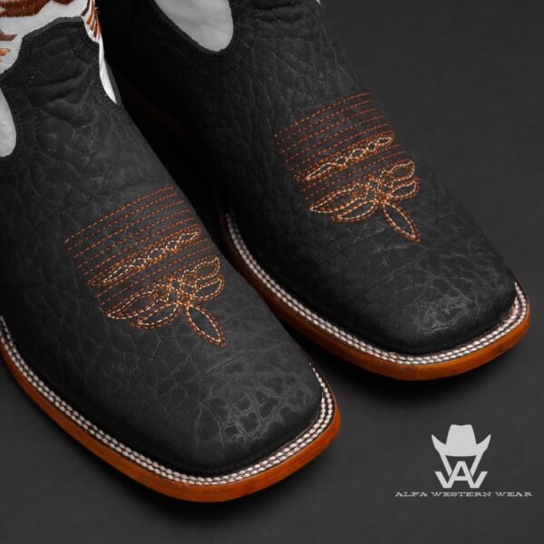 Men’s Handmade Original Bull Neck – Square Toe - Image 2