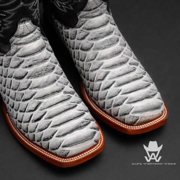 Men’s Handmade Natural Python – Square Toe - Image 2
