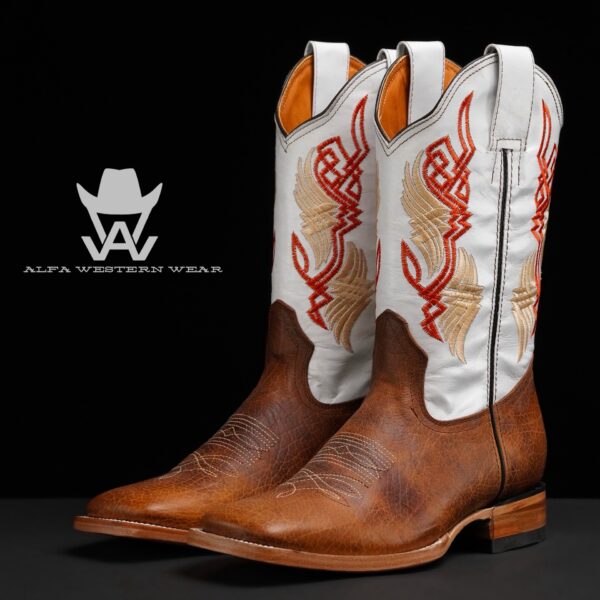 Men's Handmade Honey Buffalo - Square Toe