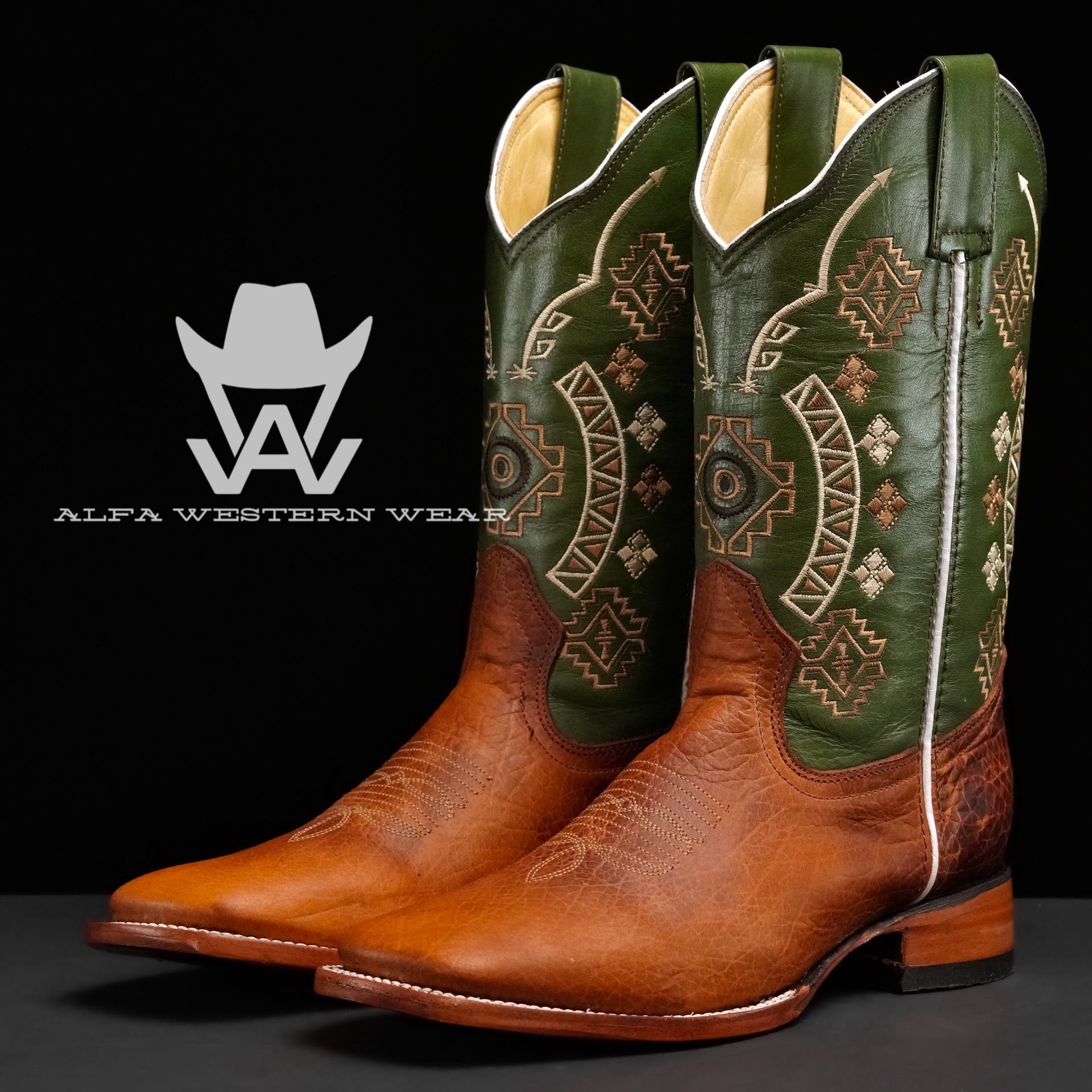 Men's Handmade Honey Buffalo - Square Toe