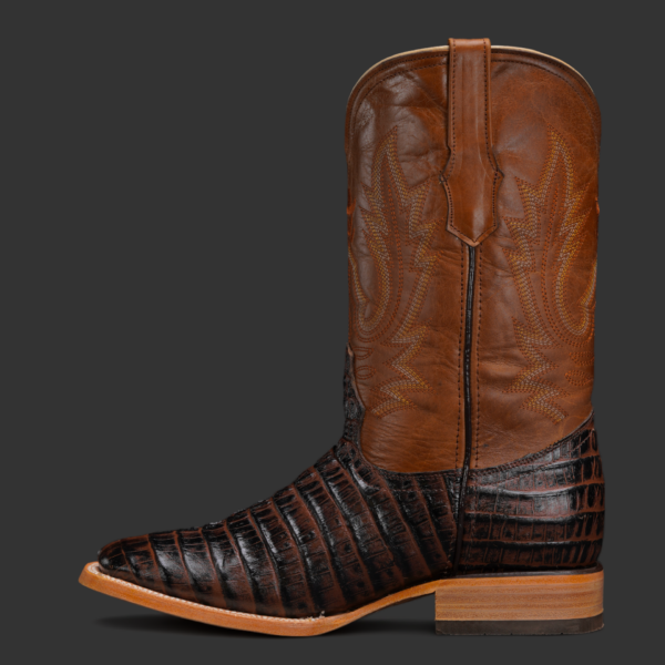 Brown Caiman Tail – Square Toe - Image 2