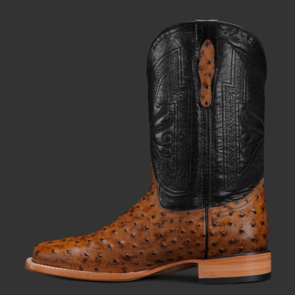 Honey Ostrich – Square Toe - Image 2