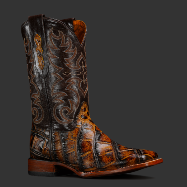 Honey American Alligator – Square Toe