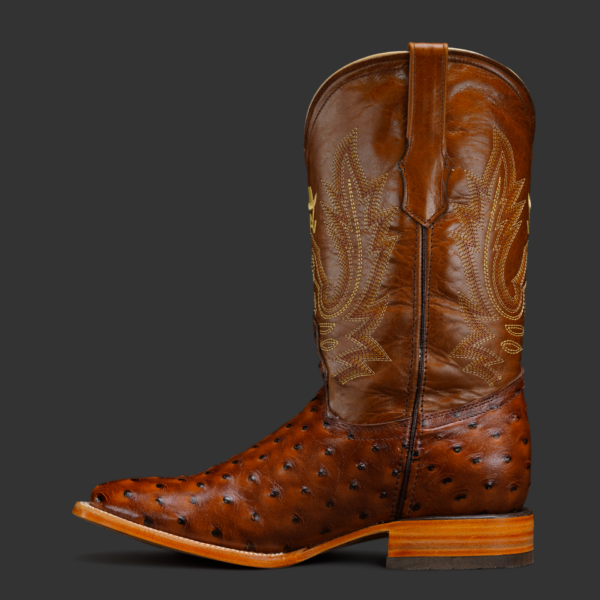 Cognac Ostrich – Square Toe - Image 2