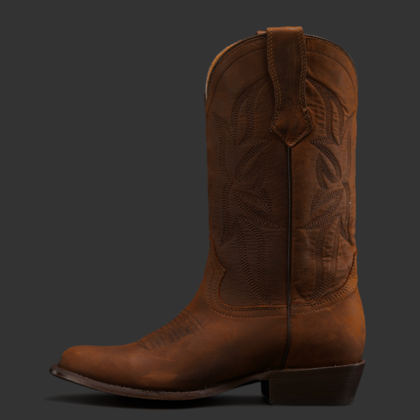 Brown Cowhide – Round Toe - Image 2