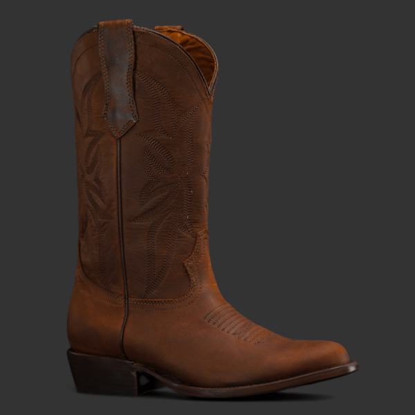 Brown Cowhide – Round Toe