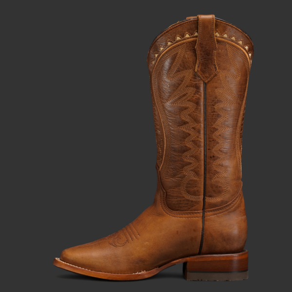 Brown Cowhide - Square Toe - Image 2