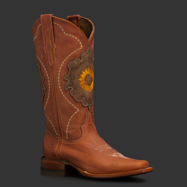 Brown Cowhide - Square Toe