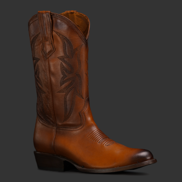 Honey Cowhide – Round Toe
