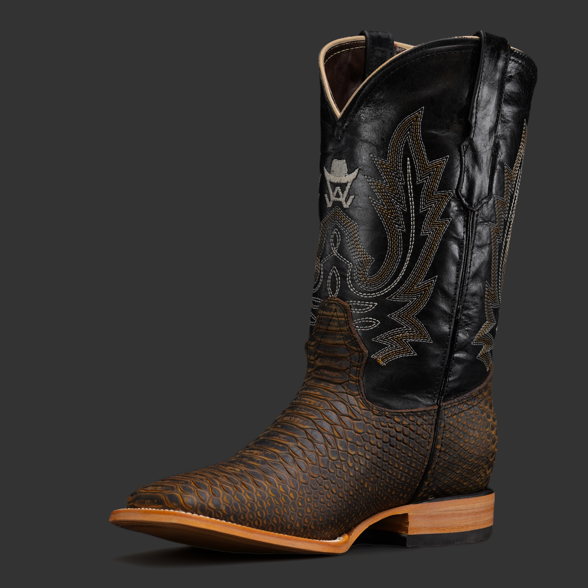 Rustic Honey Python – Square Toe - Image 2