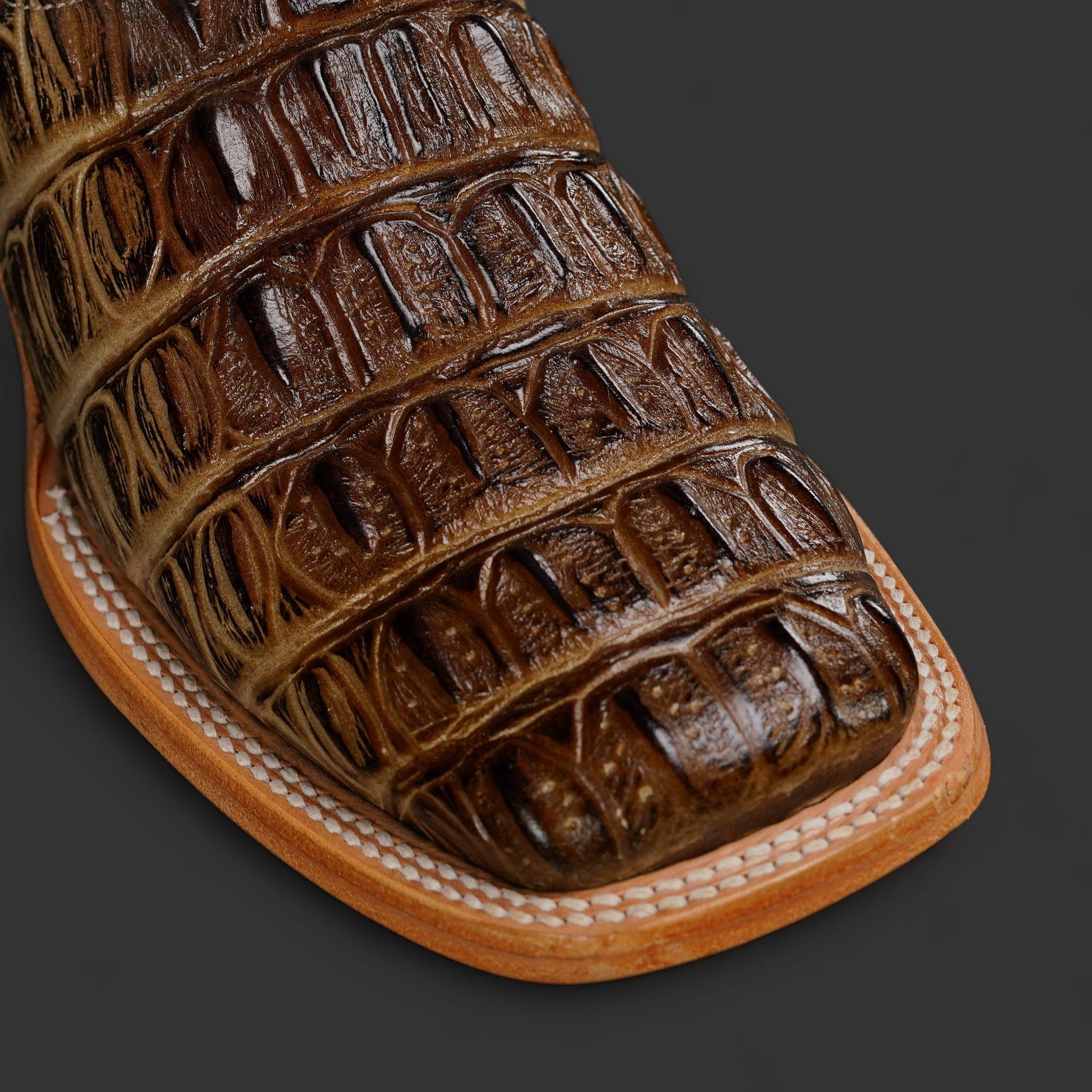 Honey Caiman Tail – Square Toe - Image 3