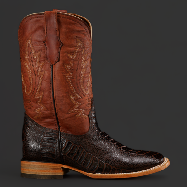 Black Cherry Ostrich Leg – Square Toe - Image 2
