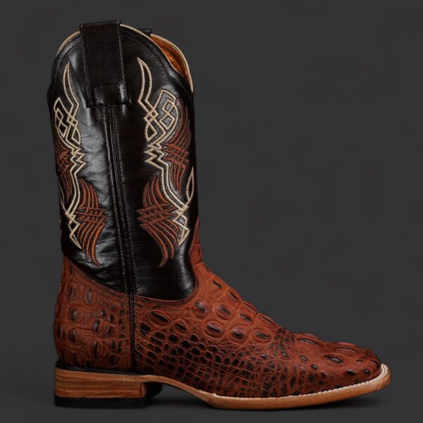 Cognac Caiman Neck – Square Toe - Image 2