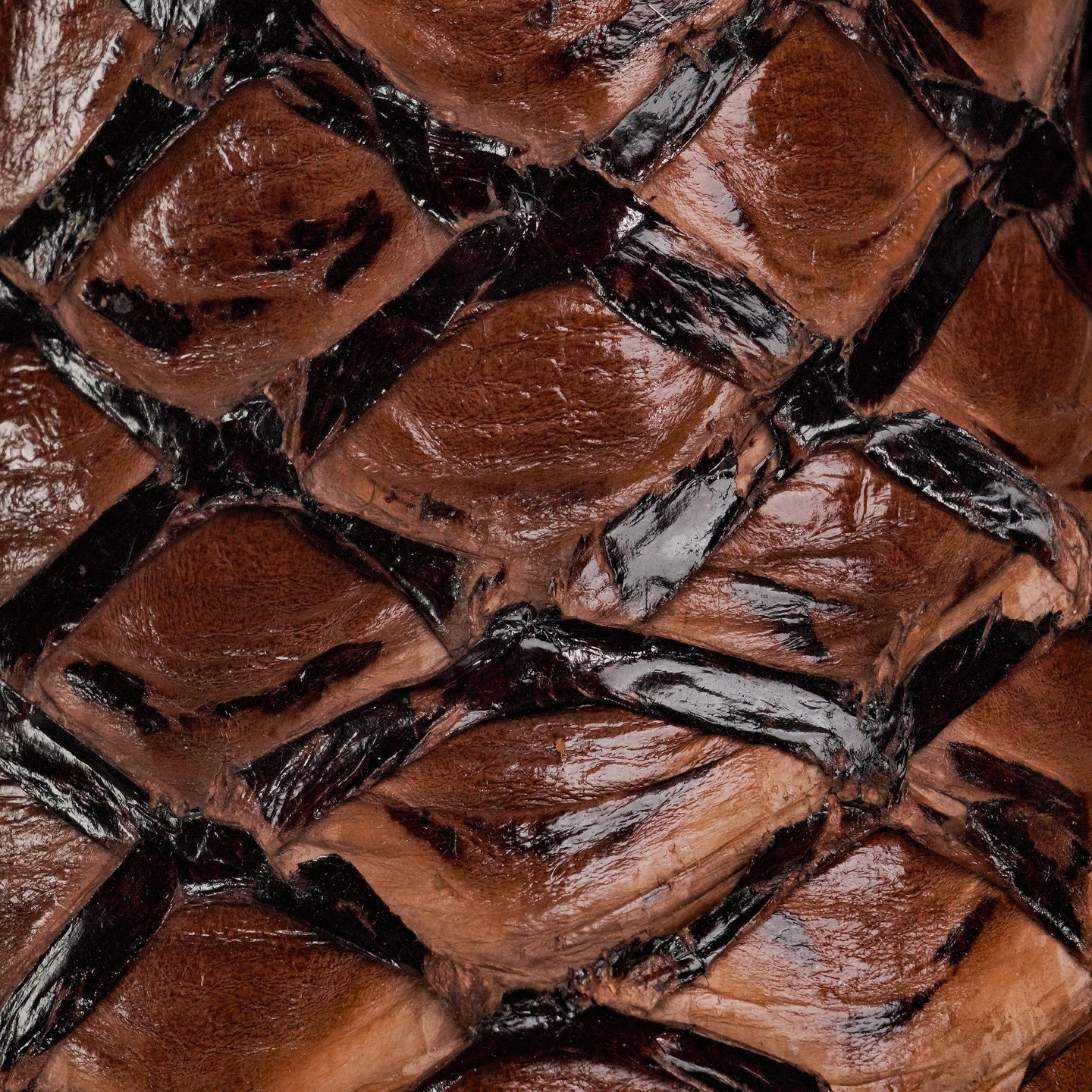 Genuine Brown Pirarucu - Square Toe (FREE Belt & Wallet) - Image 2