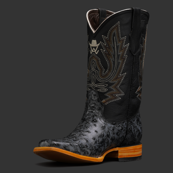 Gray Ostrich – Rodeo Toe - Image 2