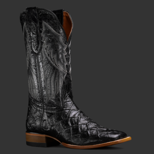 Black Fish Scale – Square Toe