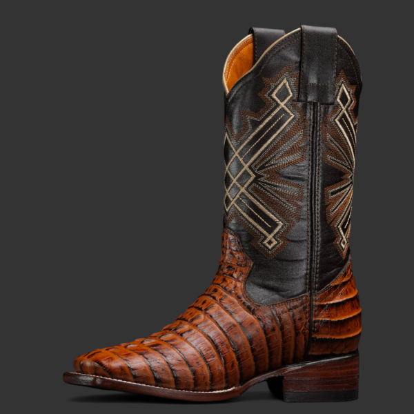 Cognac Caiman Tail – Square Toe - Image 2