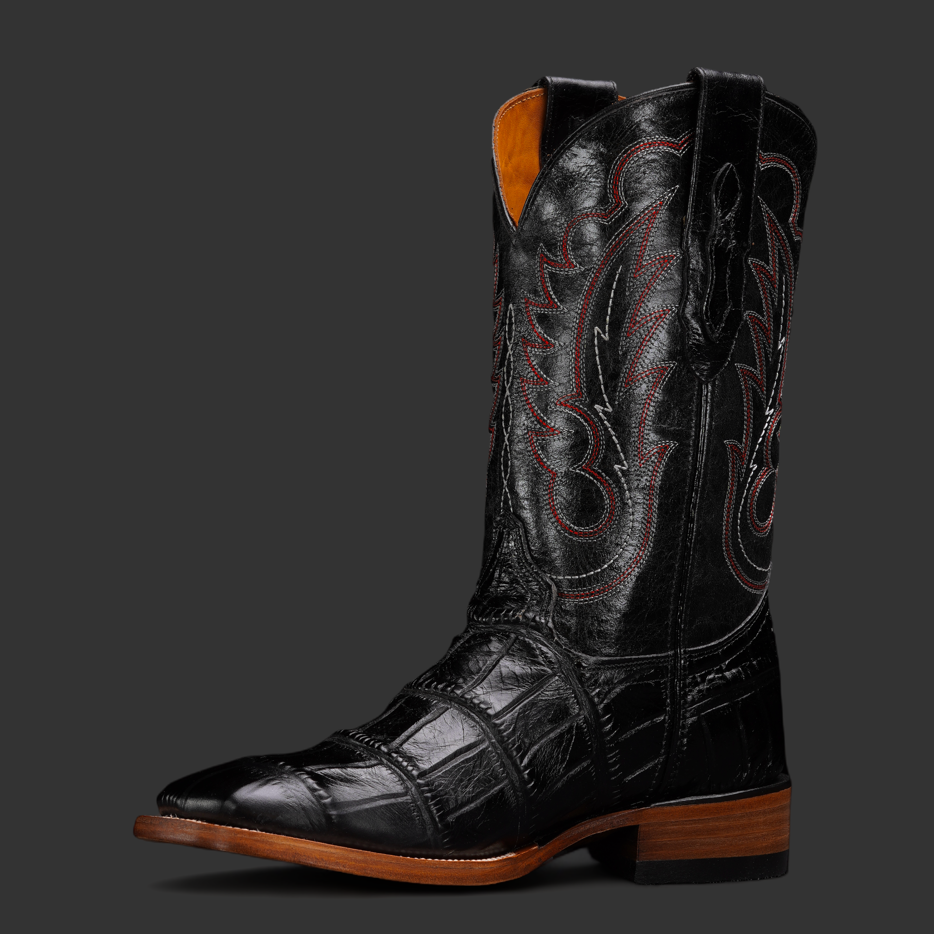 Black Alligator – Square Toe - Image 2