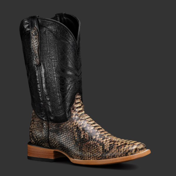 Rustic Brown Python – Square Toe