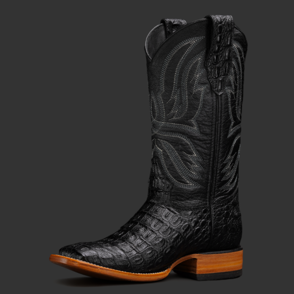 Black Caiman Horn Back – Square Toe - Image 2
