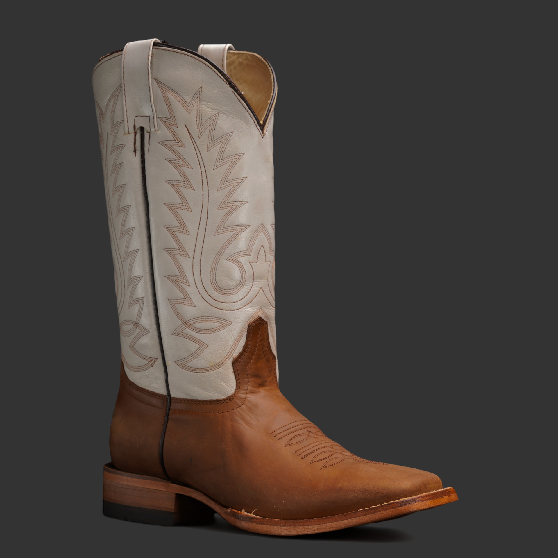 FD Honey Cowhide – Square Toe