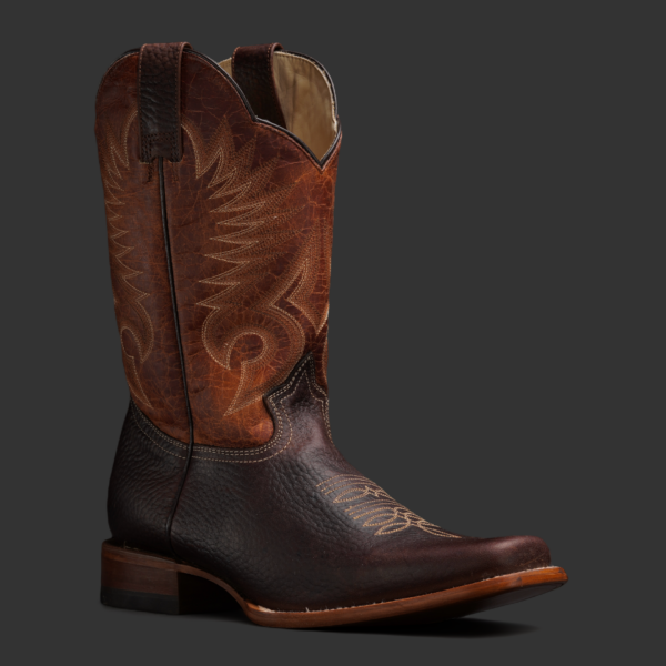 FD Brown Bull Hide – Rodeo Toe