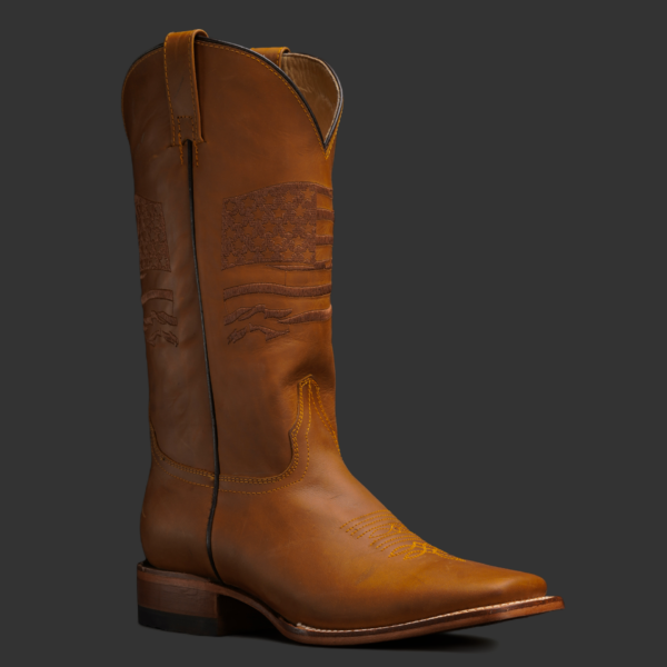 FD Brown Cowhide – Square Toe