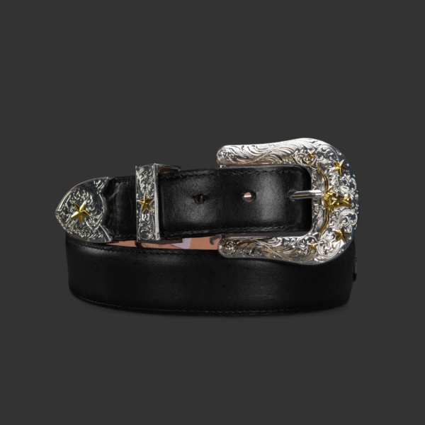 Black Cowhide Belt