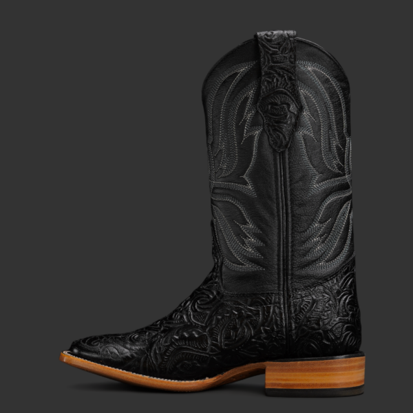 Black Hand Tooled – Square Toe - Image 2