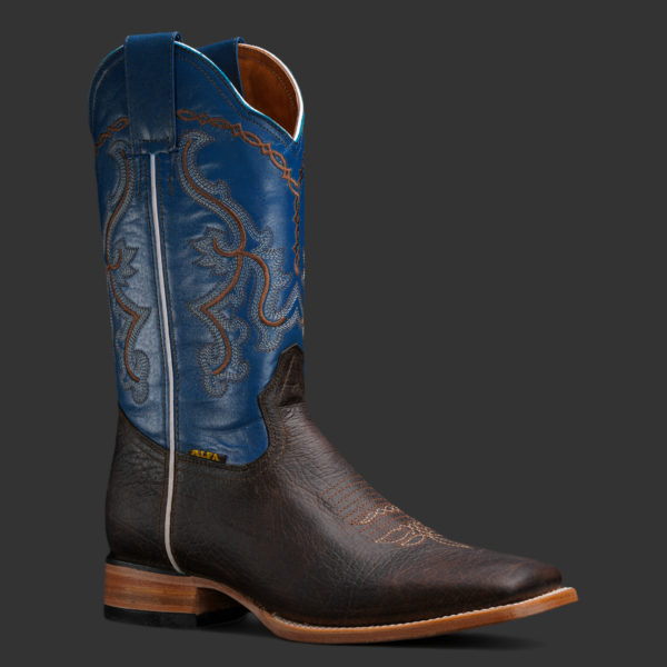 Chocolate Brown Buffalo – Square Toe