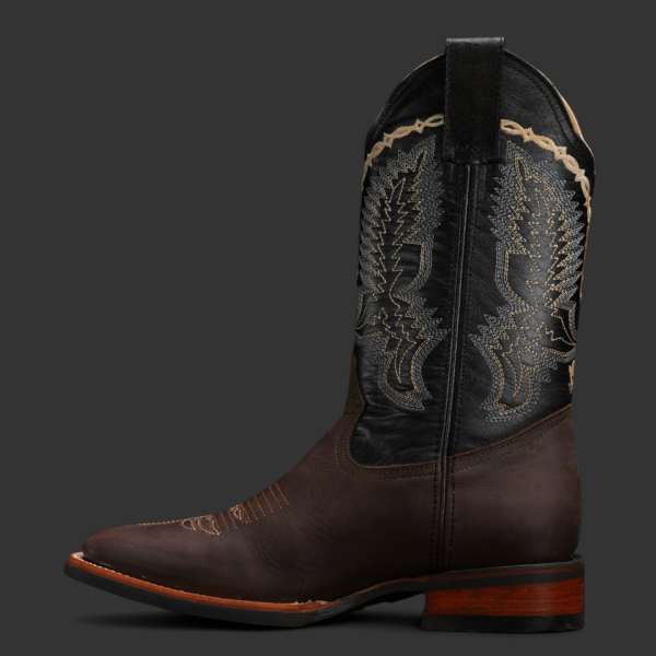 Chocolate Brown Cowhide – Square Toe - Image 2