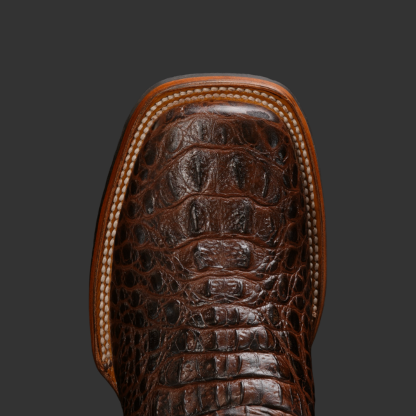 Brown Caiman Neck Square Toe - Image 3