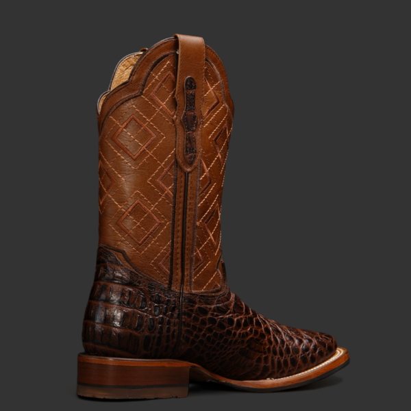 Brown Caiman Neck Square Toe - Image 2