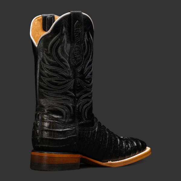 Black Caiman Tail– Square Toe - Image 2