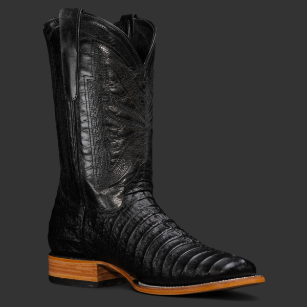 Black Caiman Tail– Square Toe - Image 2