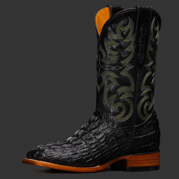 Black Caiman Tail– Square Toe - Image 2