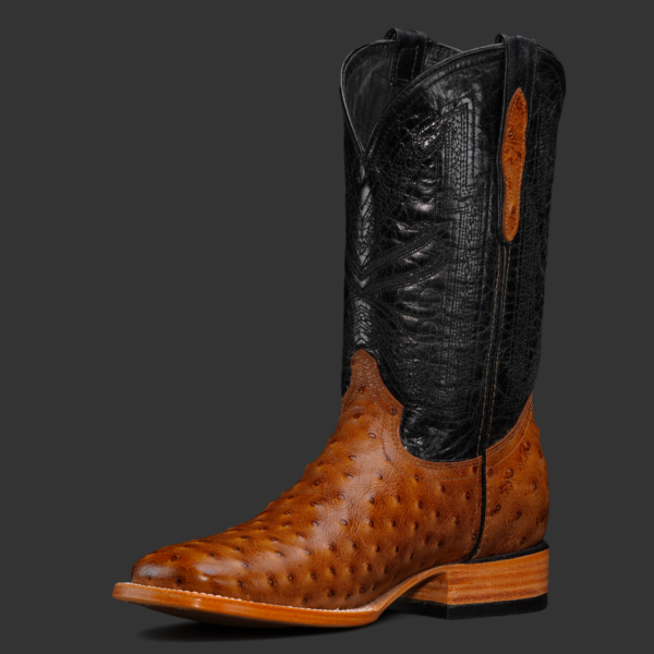 Honey Ostrich – Square Toe - Image 2