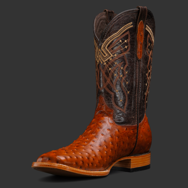 Cognac Ostrich – Square Toe - Image 2