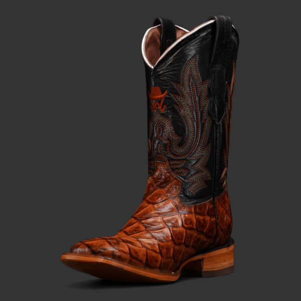 Cognac Fish Scale – Square Toe - Image 2